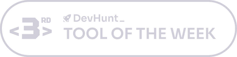 DevHunt Winner Badge